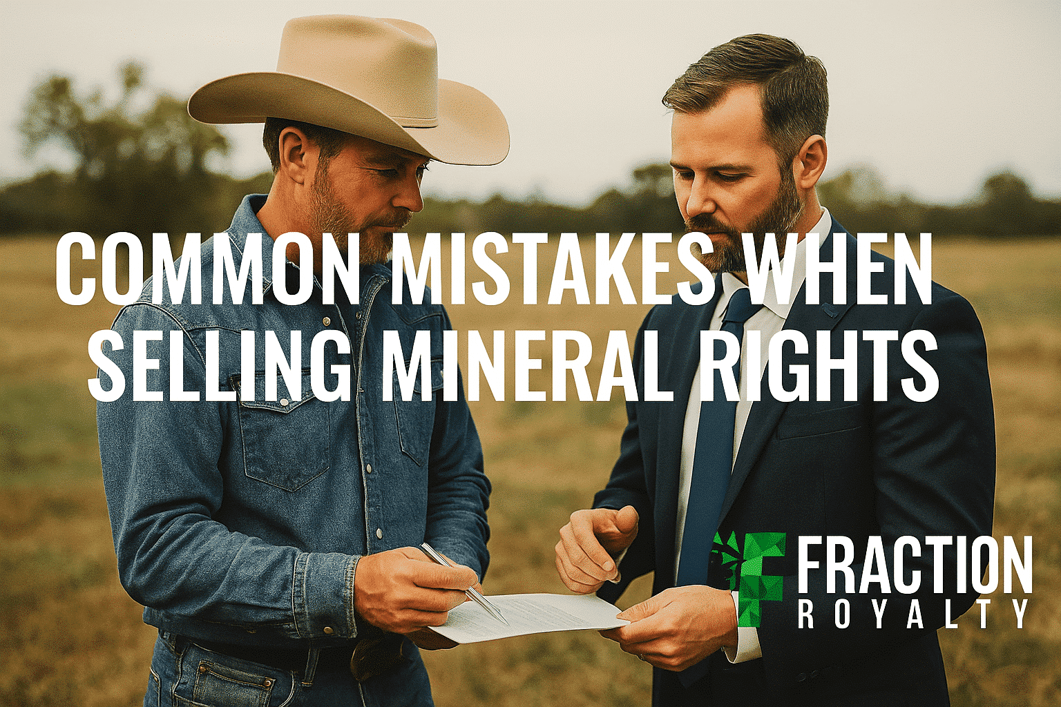 Common Mistakes when Selling Mineral Rights